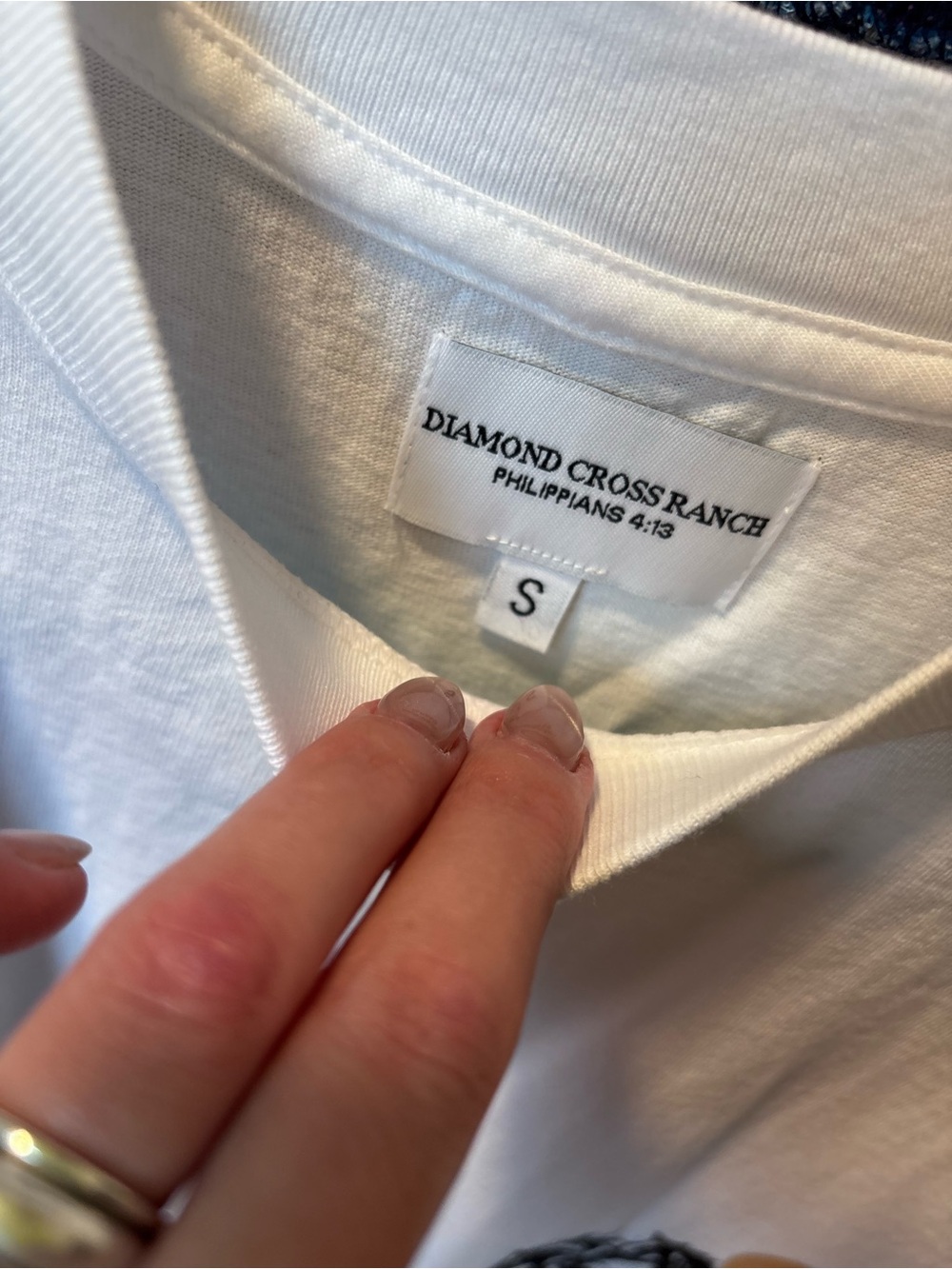 Diamond Cross Ranch Jackson Hole White Short Sleeve Horses Graphic Unisex Tee - Picture 8 of 9
